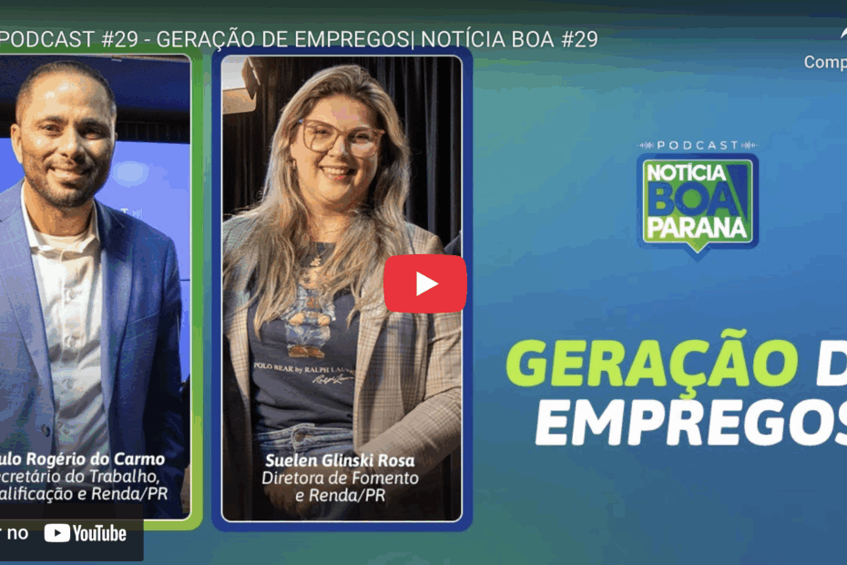 Secretário do Trabalho participa de podcast sobre pleno emprego no Paraná